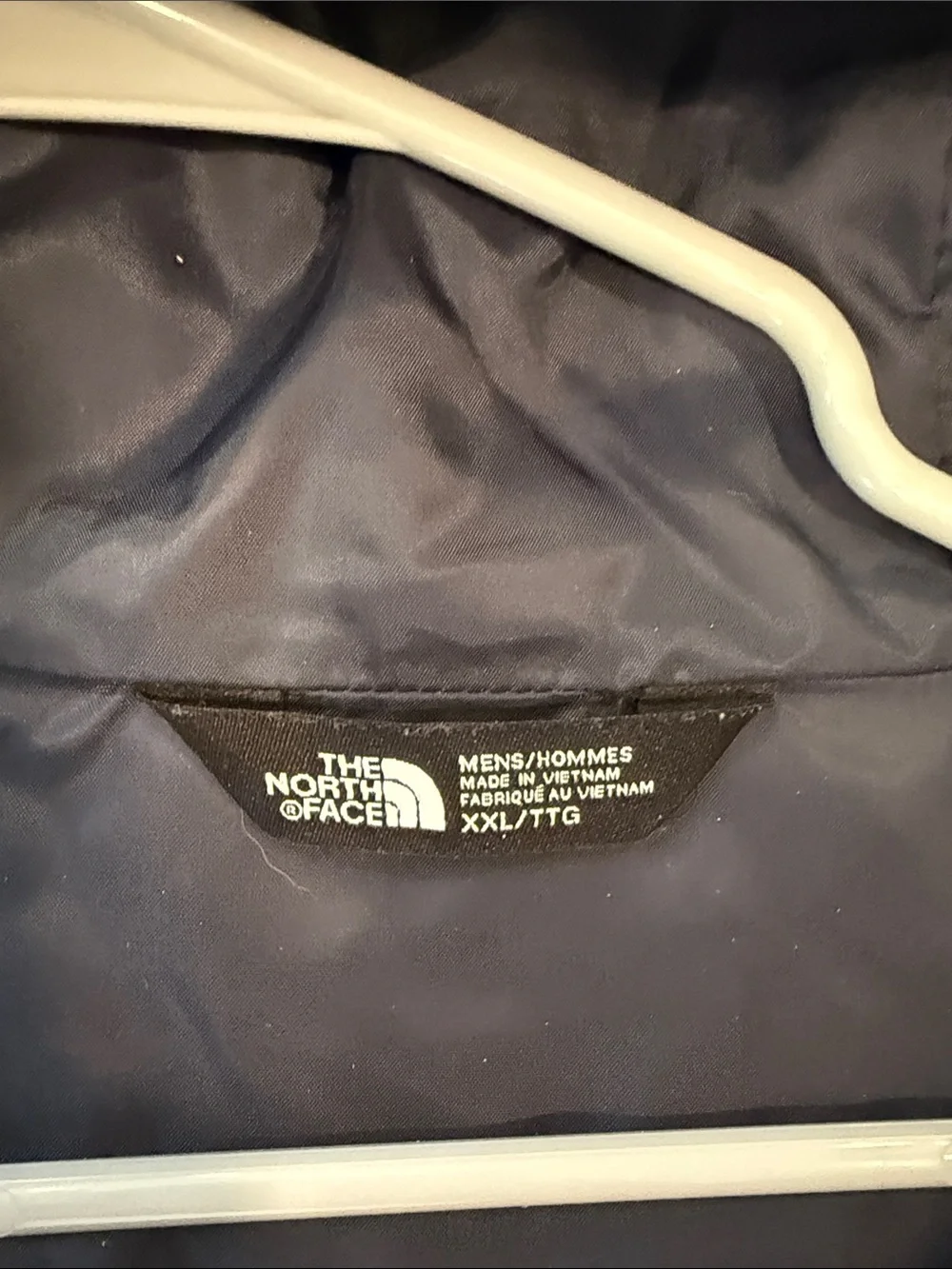 The North Face Men’s Two-Tone Hooded Raincoat - Navy & Light Gray